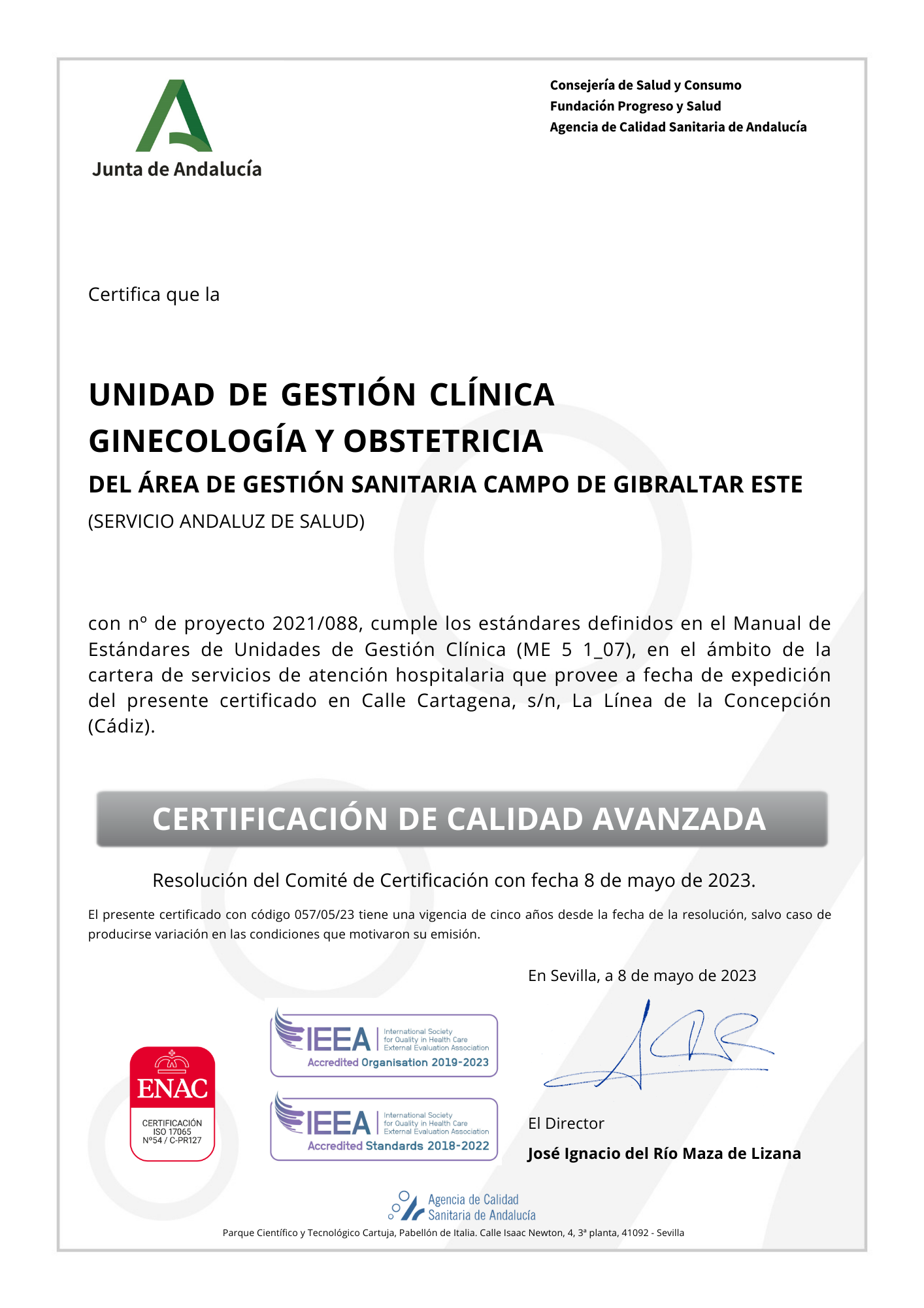 La Unidad de Ginecología y Obstetricia del Área Campo de Gibraltar Este